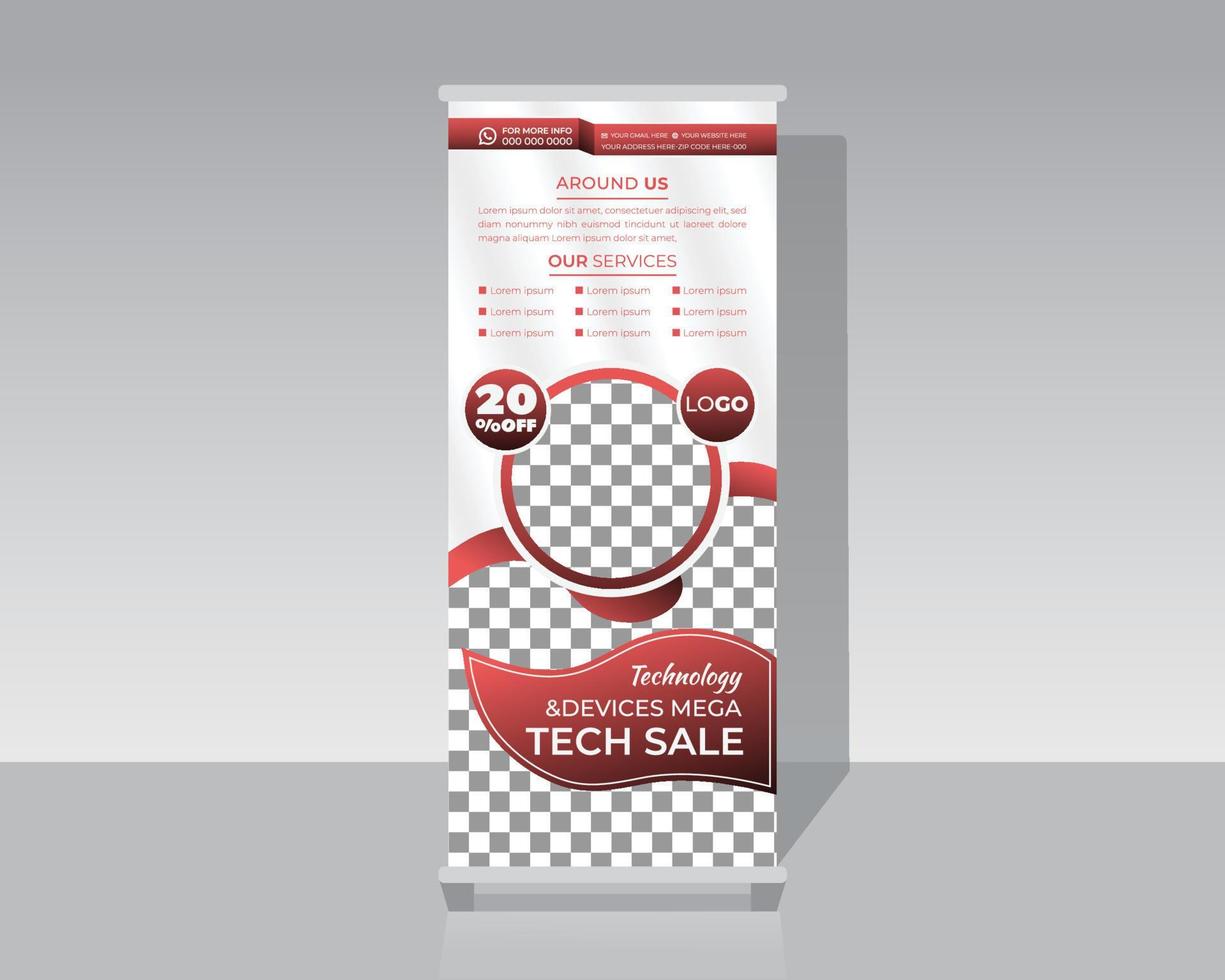 Fashion Roll Up Banner vector