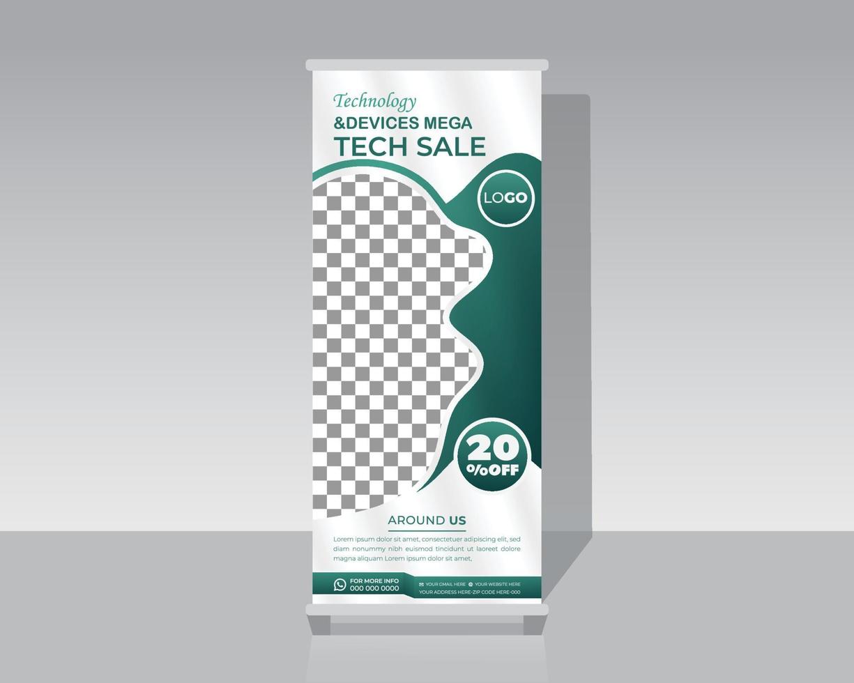 Fashion Roll Up Banner vector