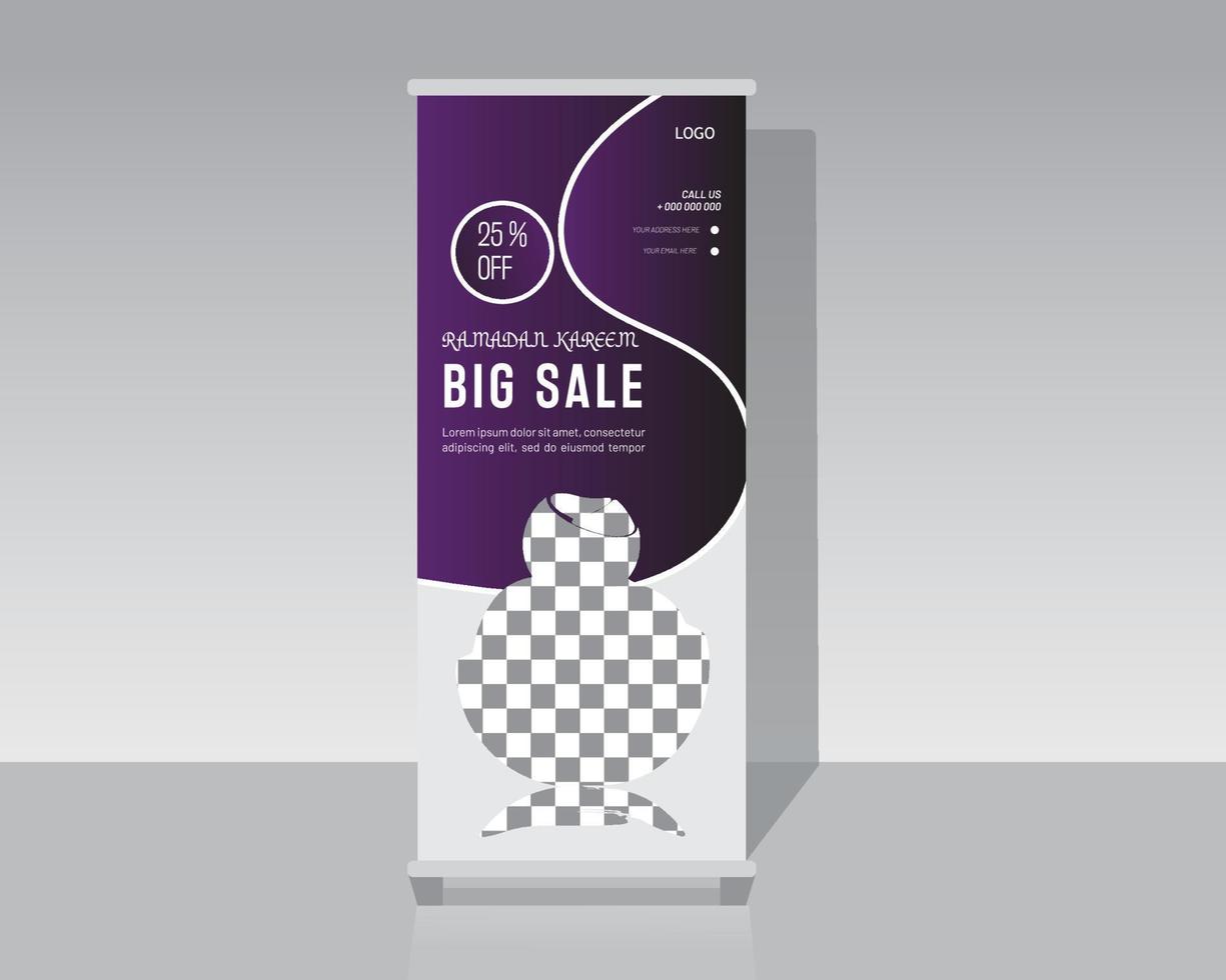 Fashion Roll Up Banner vector