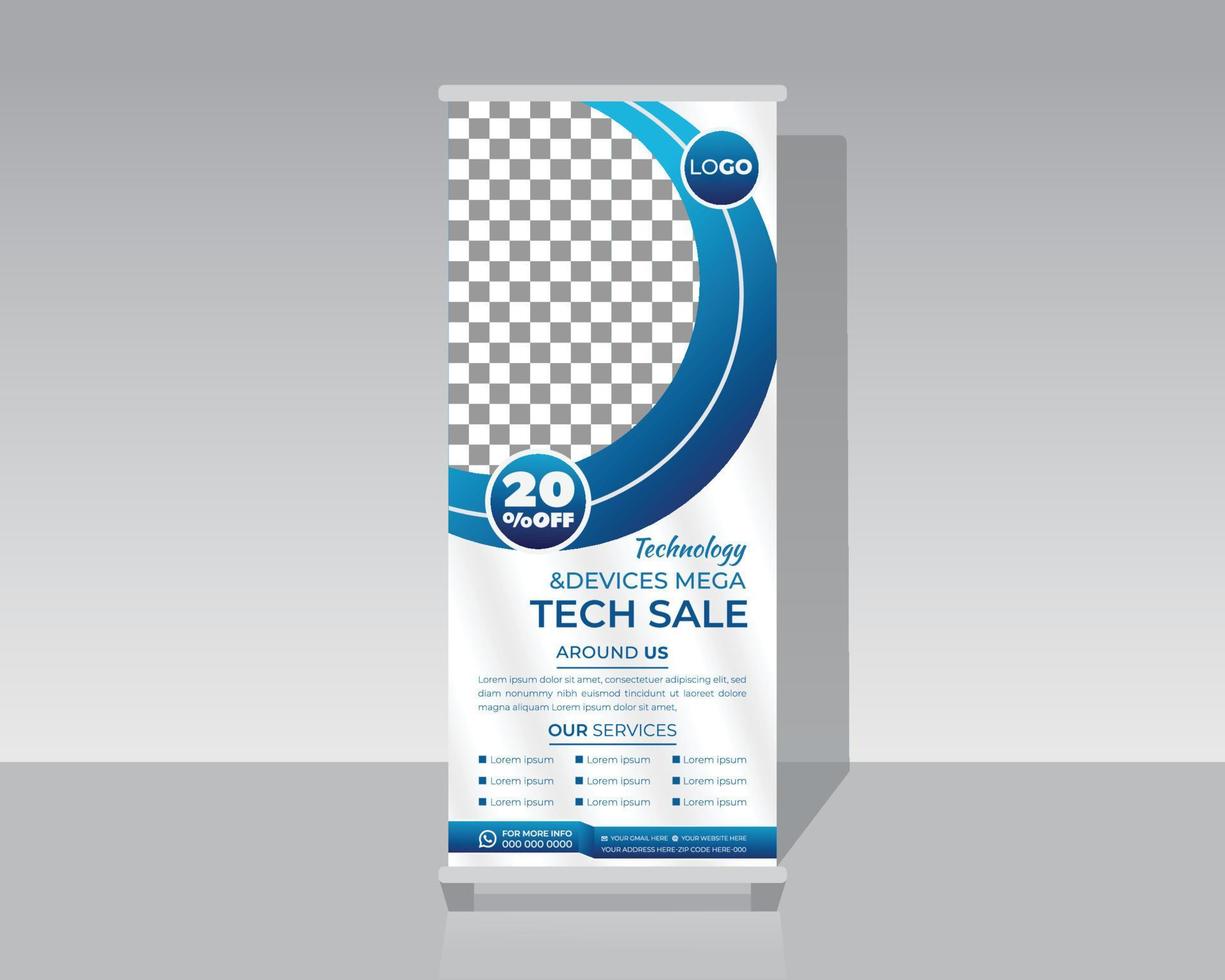 Fashion Roll Up Banner vector