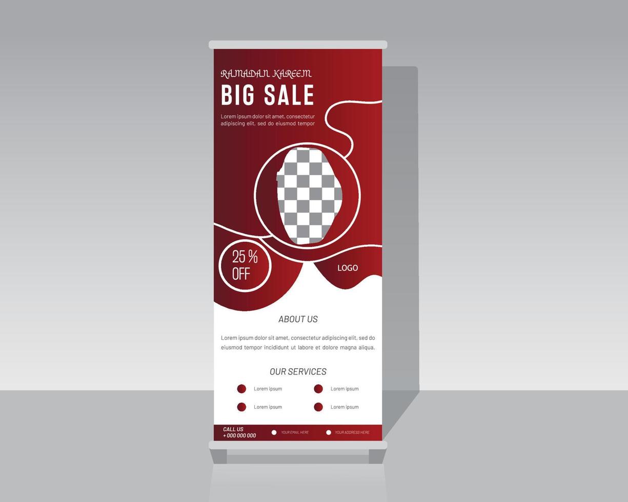 Fashion Roll Up Banner vector