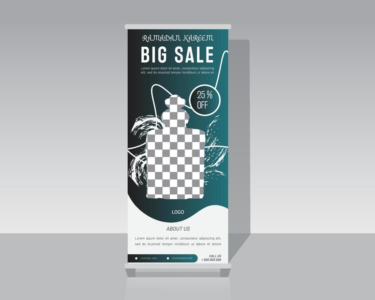 Fashion Roll Up Banner vector