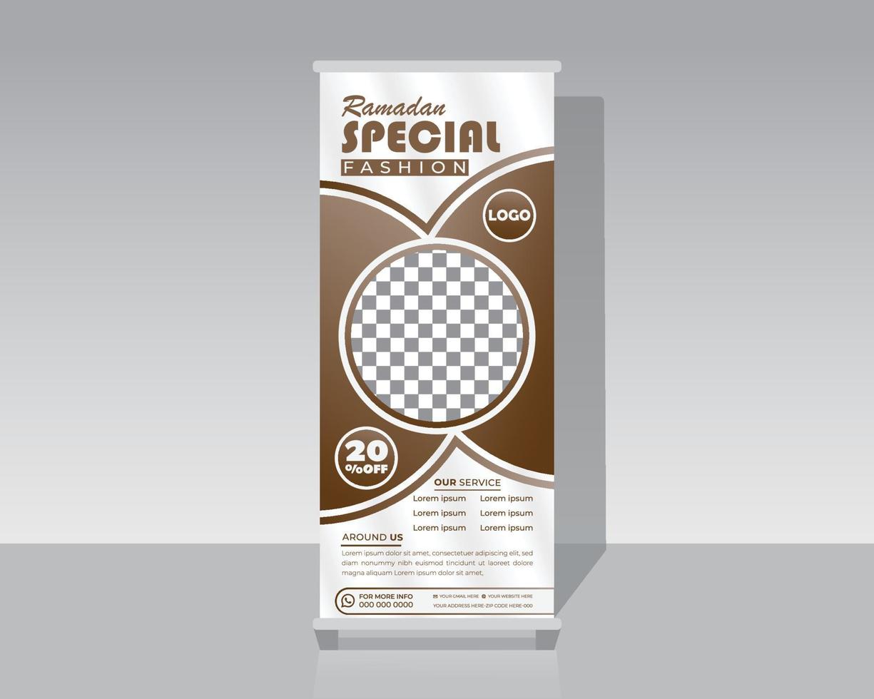 Fashion Roll Up Banner vector