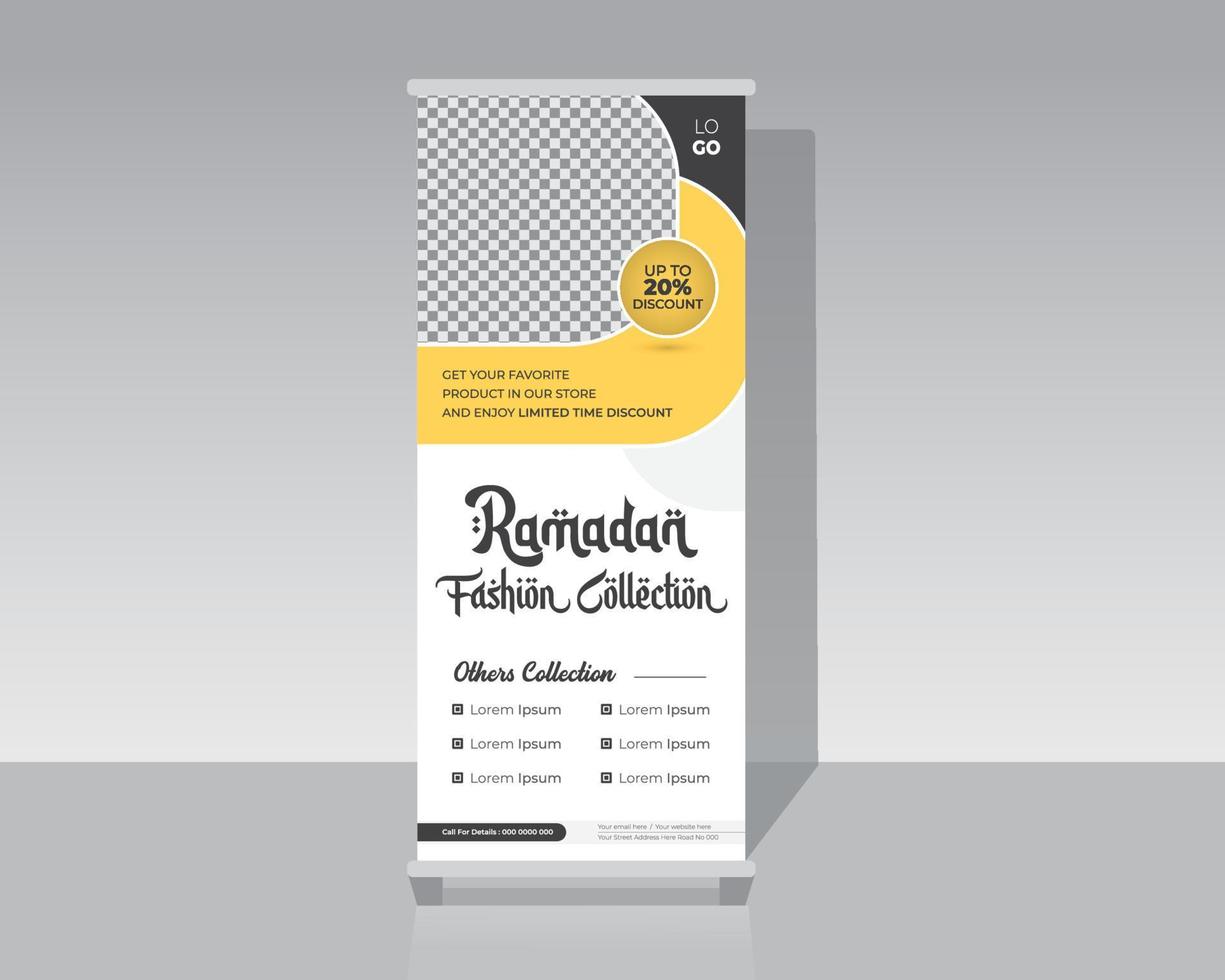 fashion Roll Up Banner vector