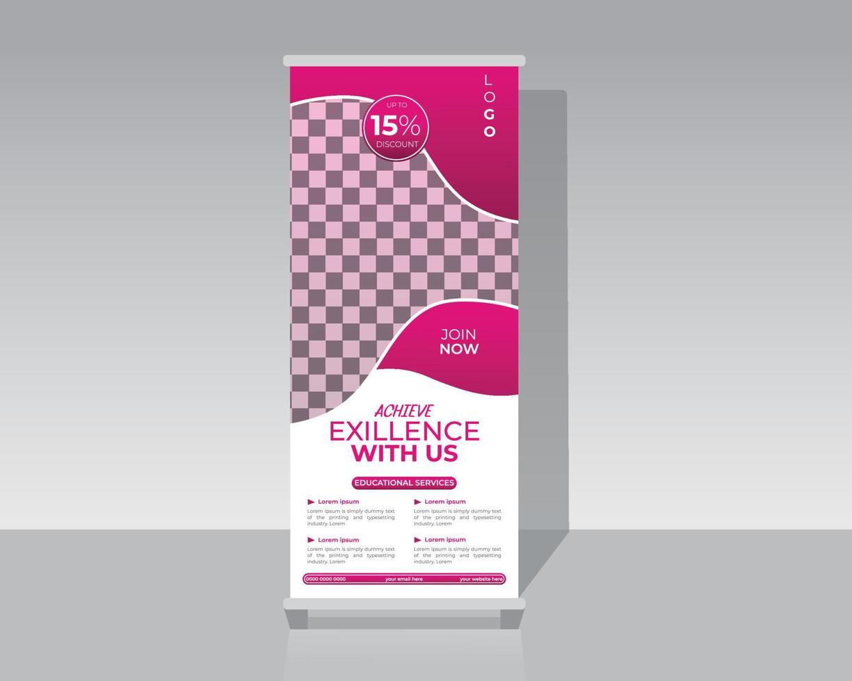 Fashion Roll Up Banner vector