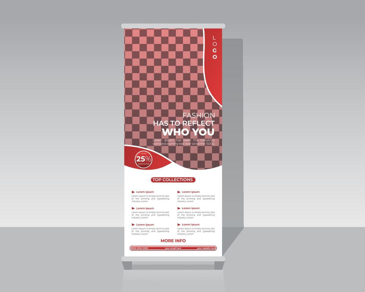 Fashion Roll Up Banner vector