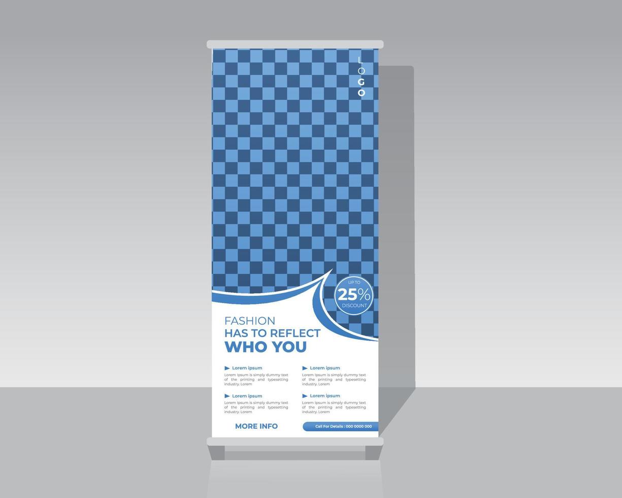 Fashion Roll Up Banner vector