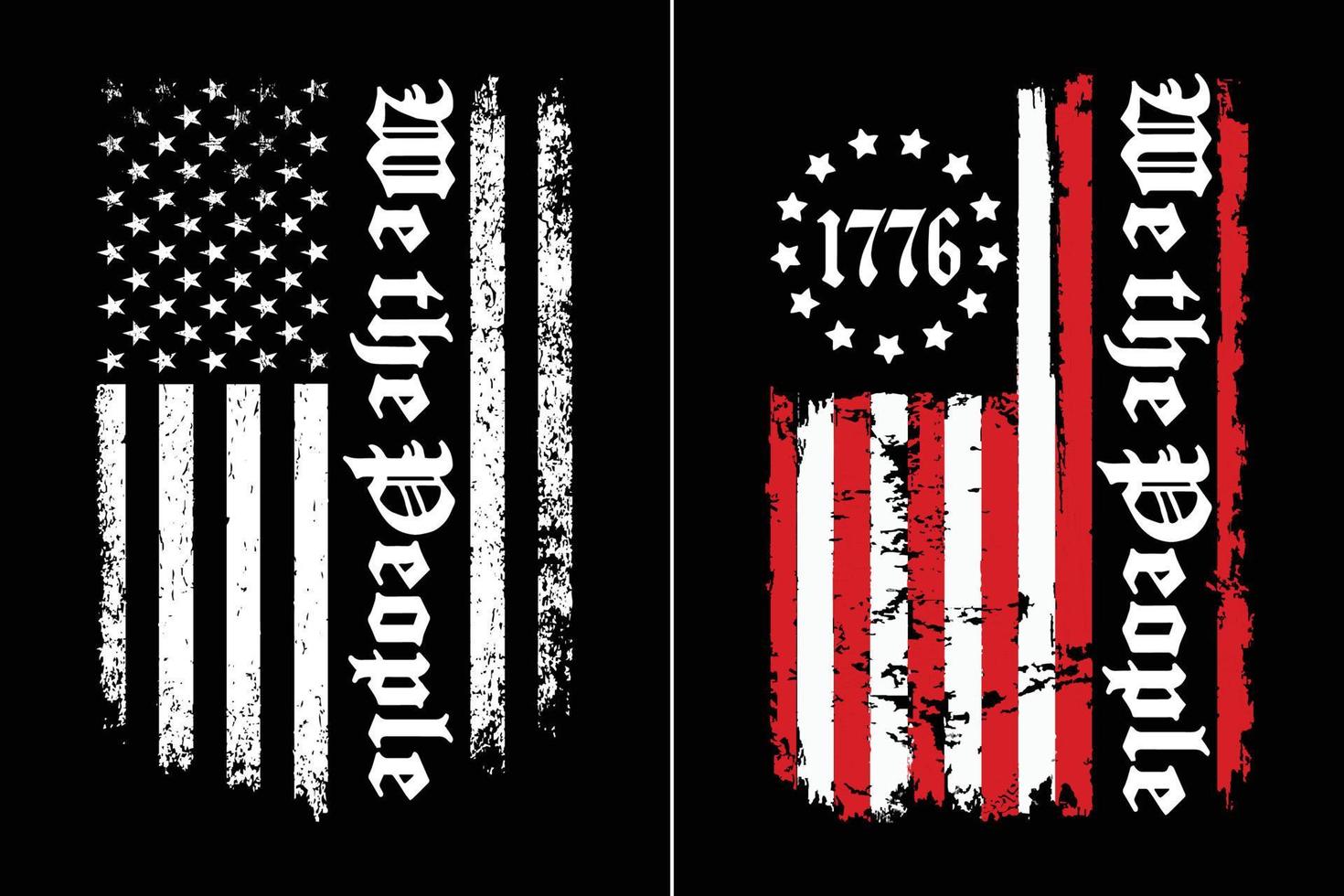 We The People Flag Design vector