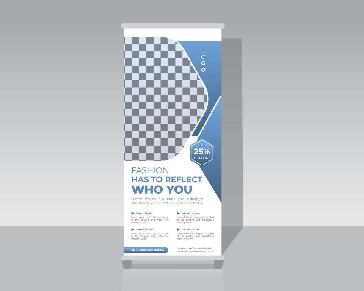 Fashion Roll Up Banner vector