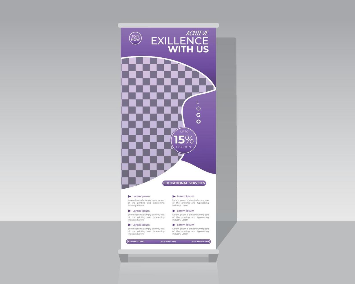 Fashion Roll Up Banner vector