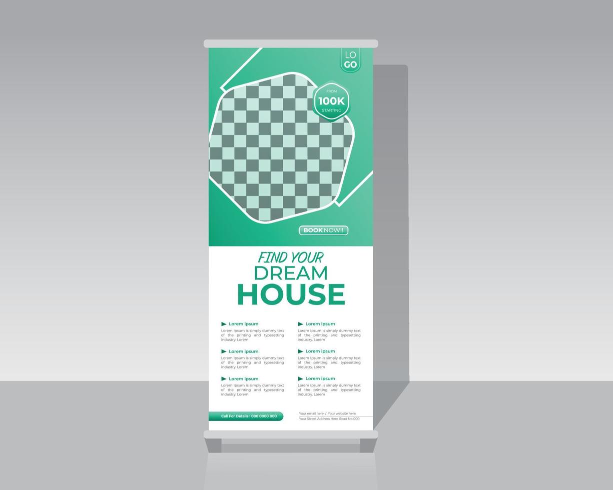 Fashion Roll Up Banner vector