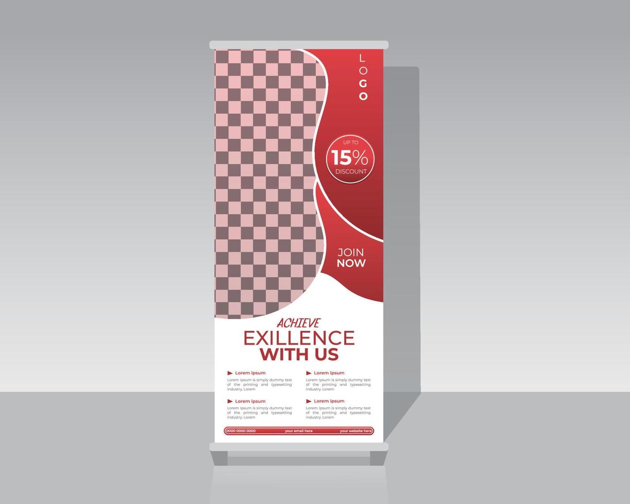 Fashion Roll Up Banner vector