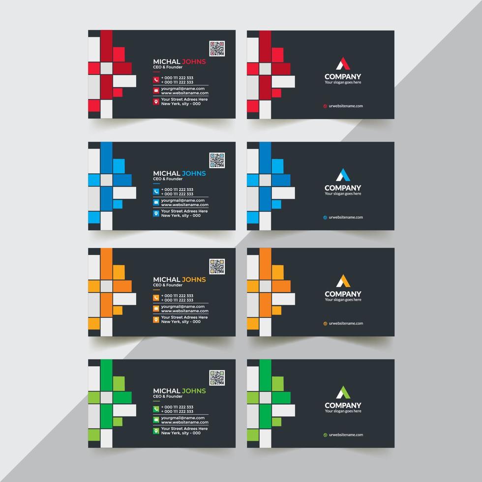 Business Card Template vector