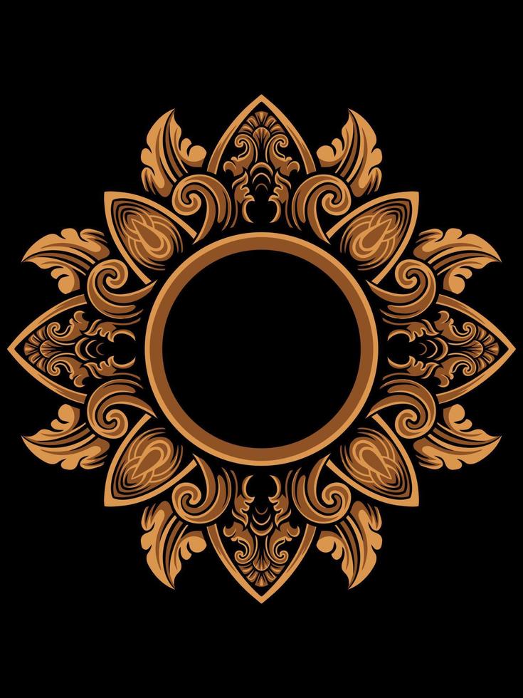 Beautiful carved decorative ornaments Vector design for elements editable colors