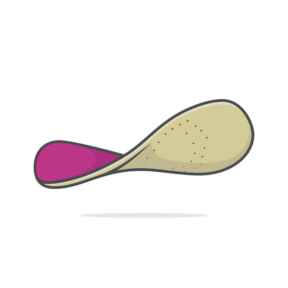 cómodo ortesis zapato plantilla, arco apoyos vector ilustración. Moda objeto icono concepto. plantillas para un cómodo y sano caminar vector diseño