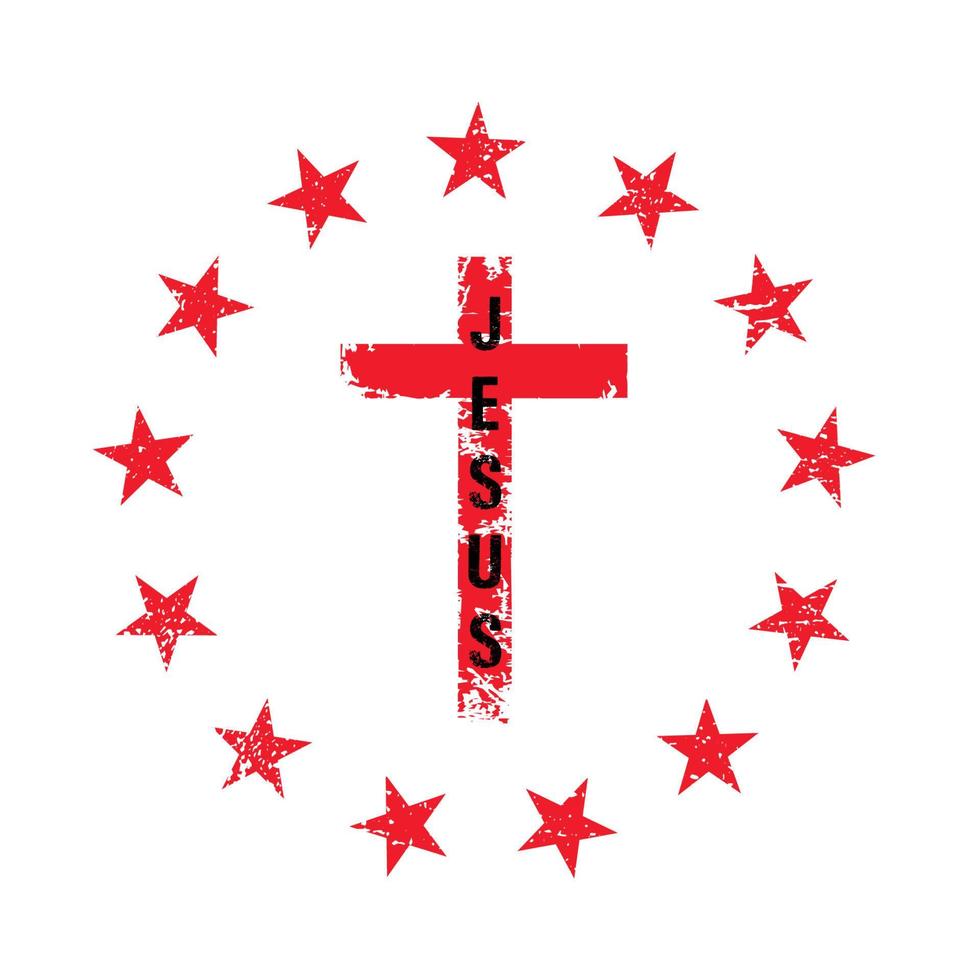 Jesus Cross Design Adobe vector