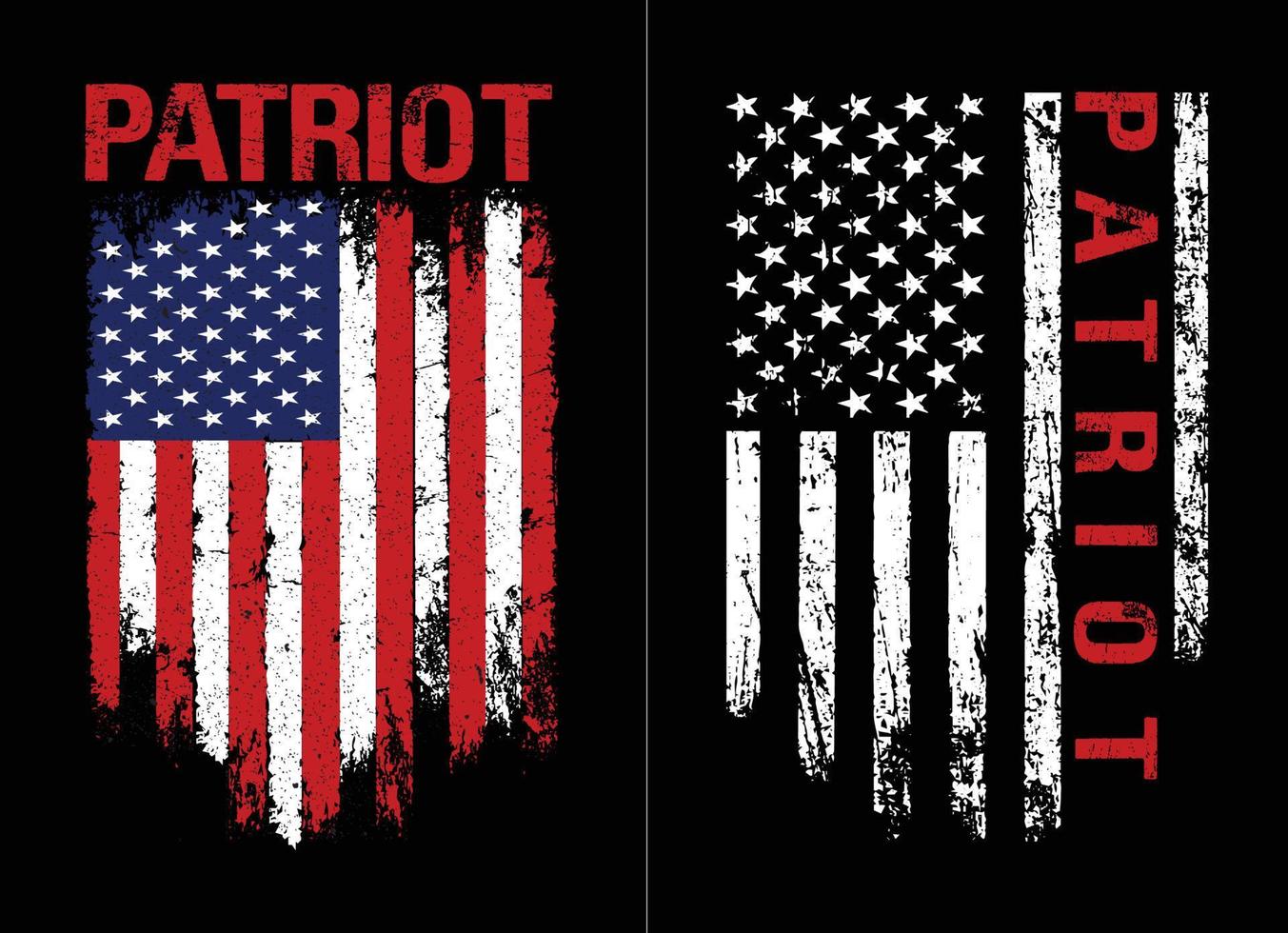 Patriot USA Flag Design vector