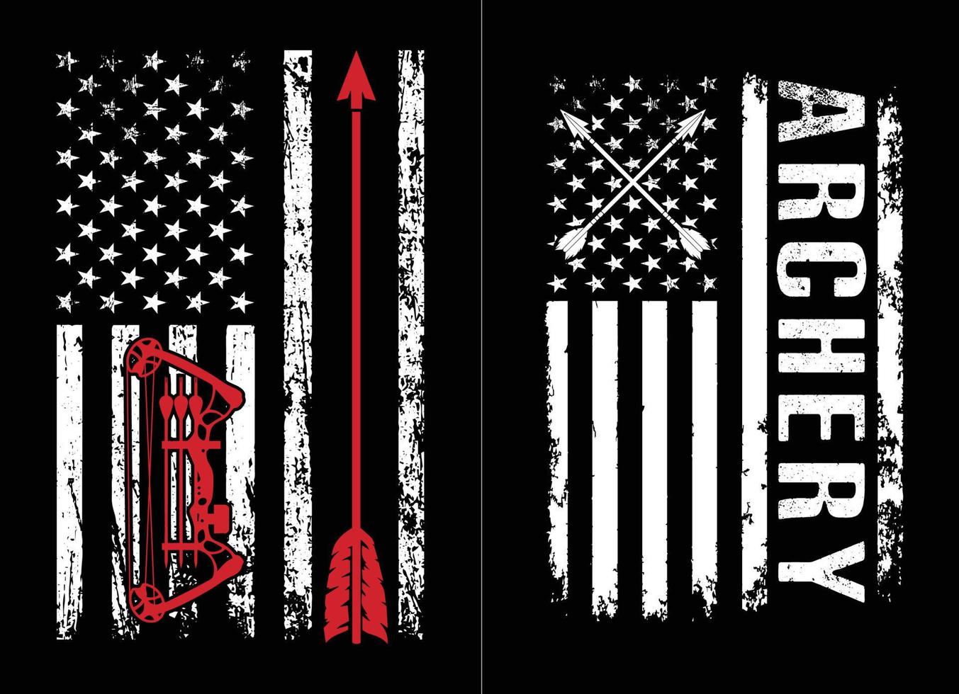 Archery 4th Of July Design vector