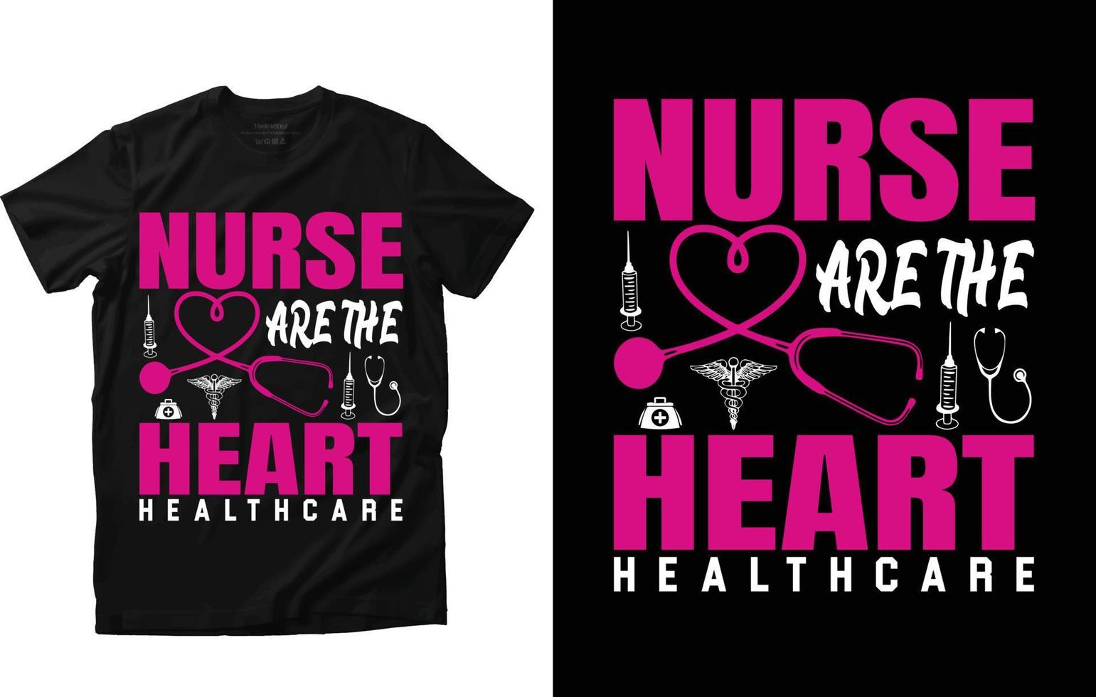 Nurse T-shirt Design vector