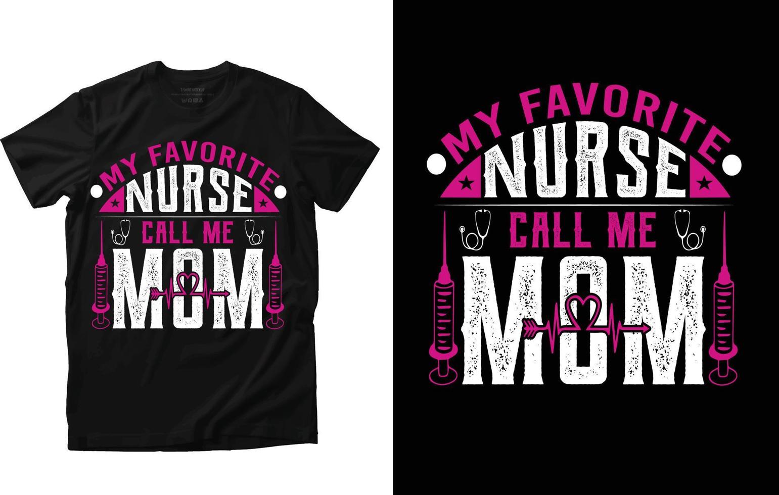 Nurse T-shirt Design vector