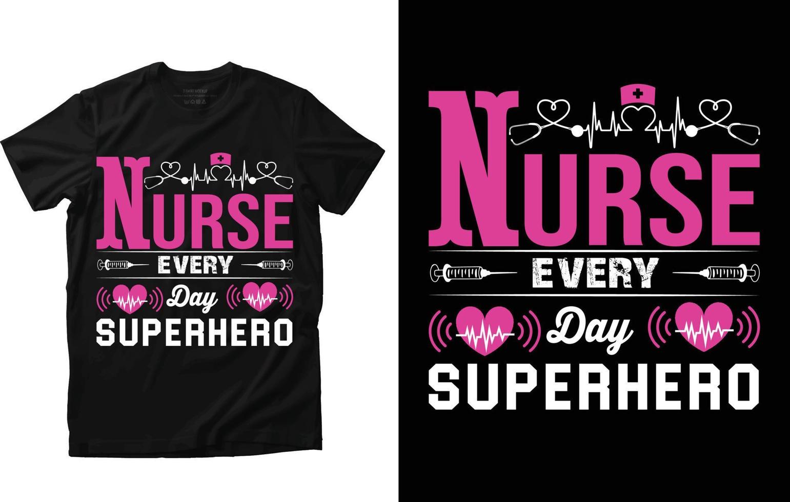 Nurse T-shirt Design vector