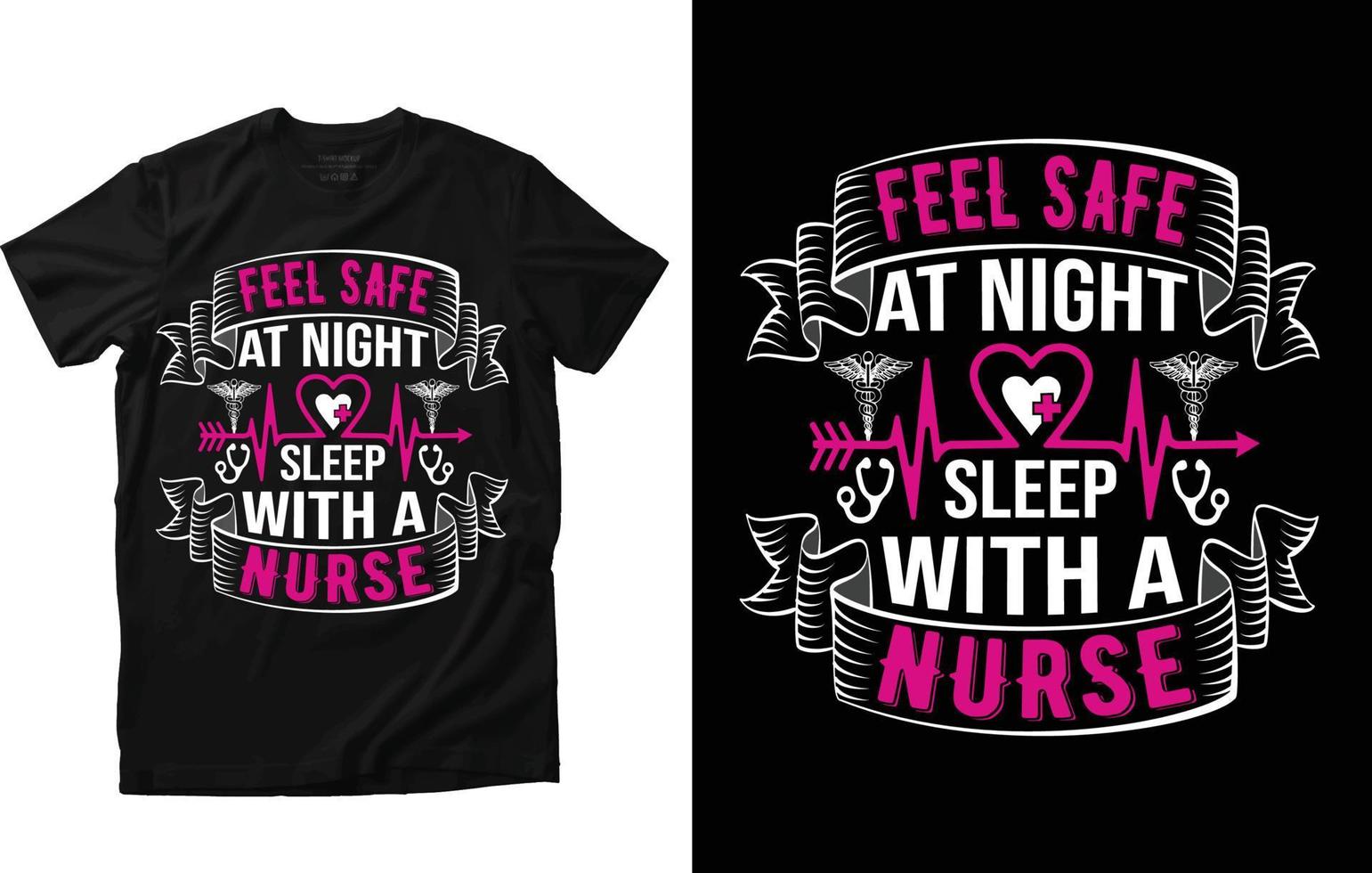 Nurse T-shirt Design vector