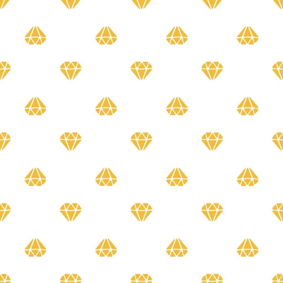 Seamless pattern with silhouettes of diamonds directed up and down on white background vector