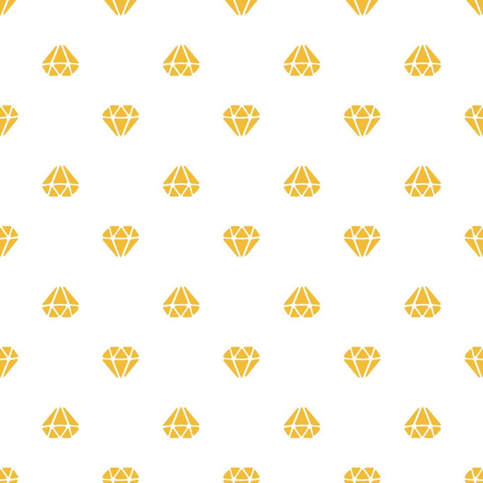 Seamless pattern with silhouettes of diamonds directed up and down on white background vector