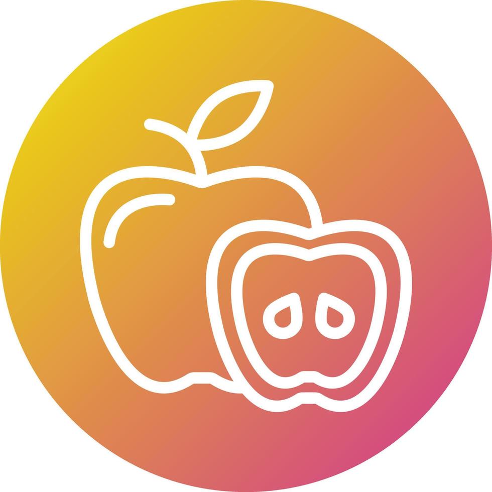 Apple Vector Icon Design Illustration