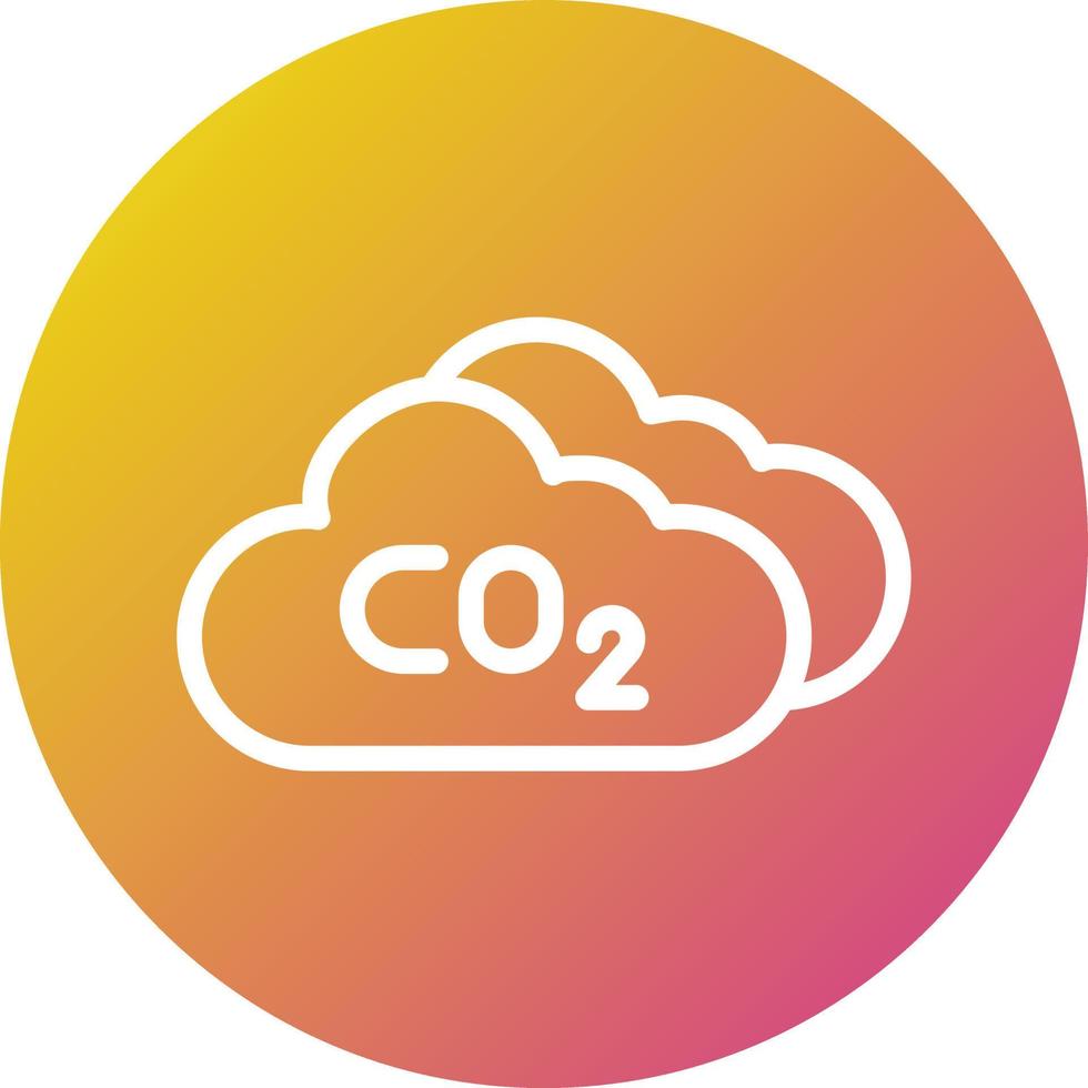 ilustración de diseño de icono de vector de dióxido de carbono