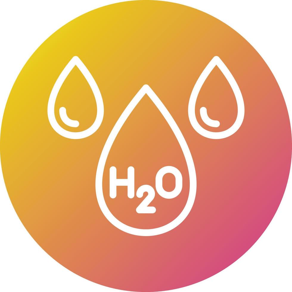 ilustración de diseño de icono de vector h2o