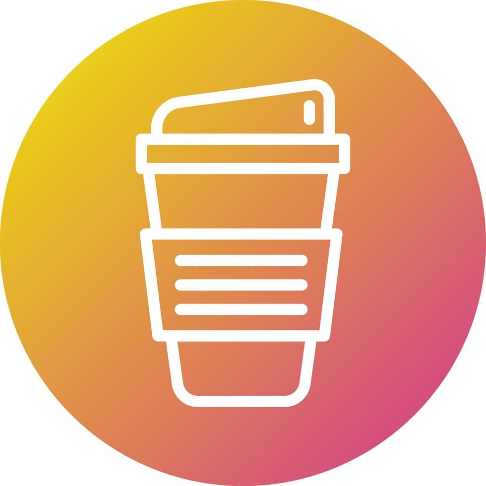 Paper cup Vector Icon Design Illustration