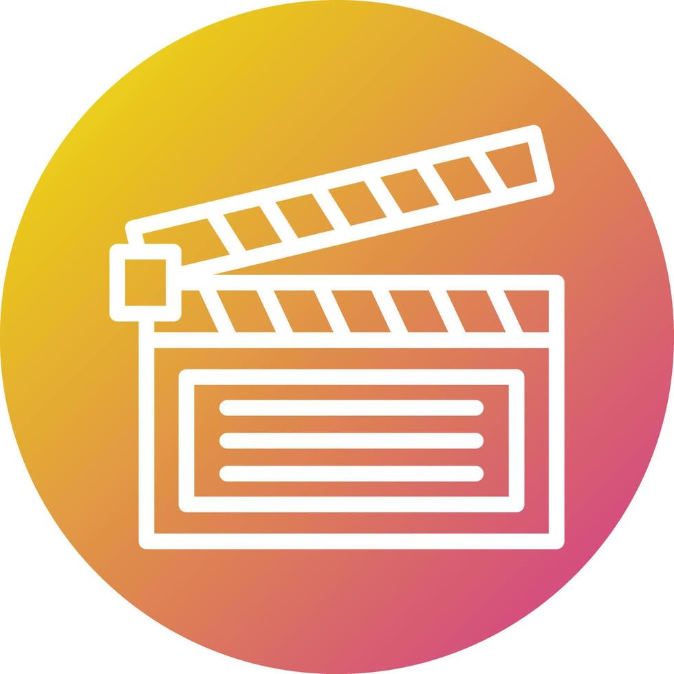 Film slate Vector Icon Design Illustration