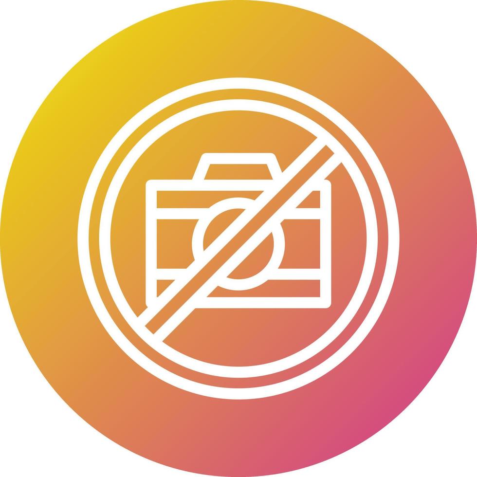 No camera Vector Icon Design Illustration