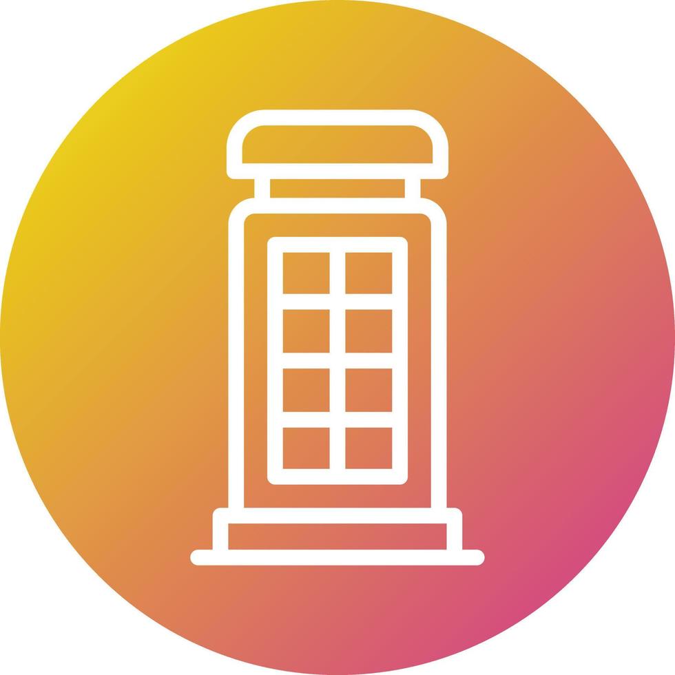 Phone booth Vector Icon Design Illustration