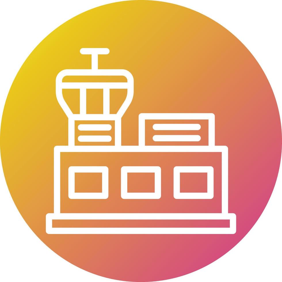 ilustración de diseño de icono de vector de aeropuerto