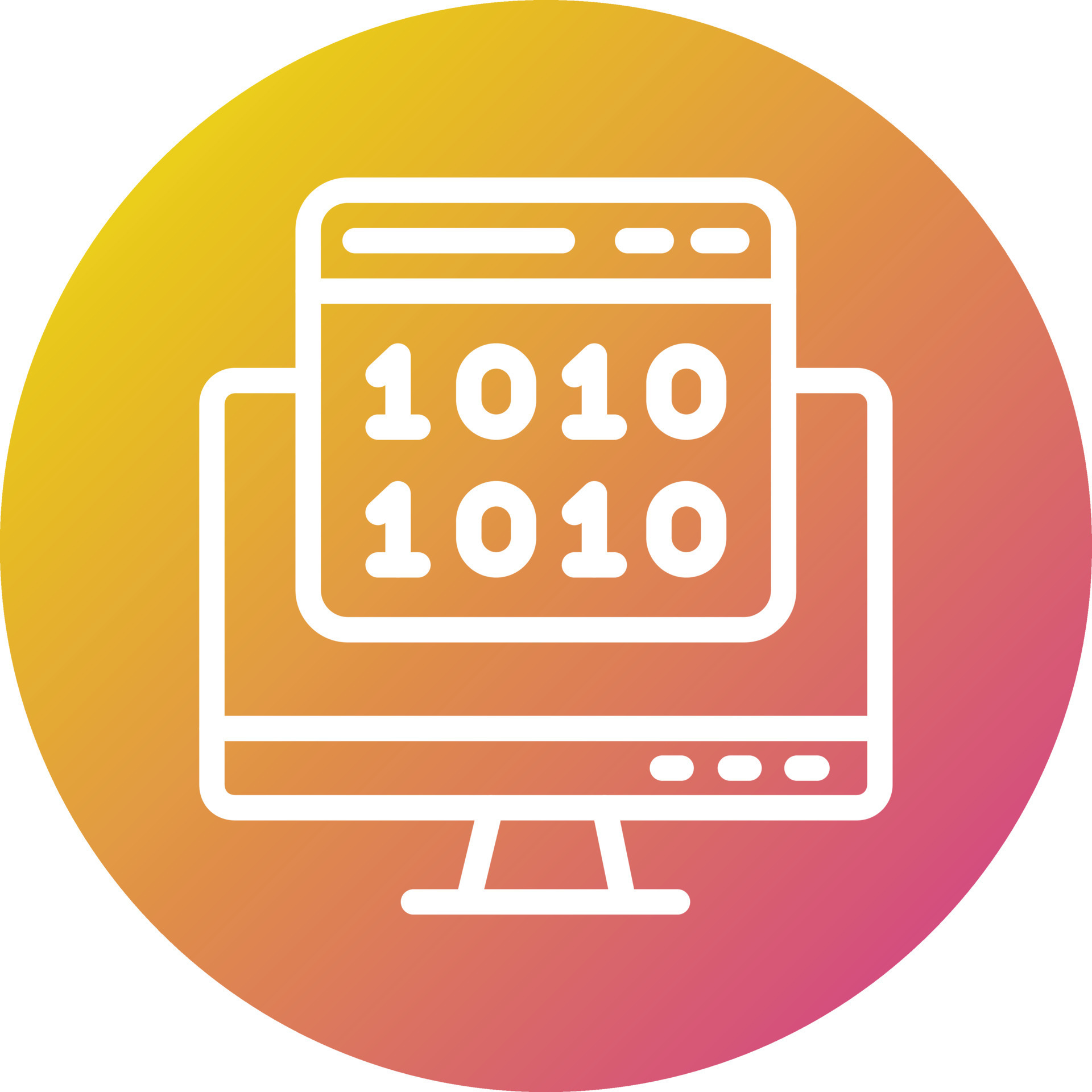 Binary code Vector Icon Design Illustration 22155686 Vector Art at Vecteezy
