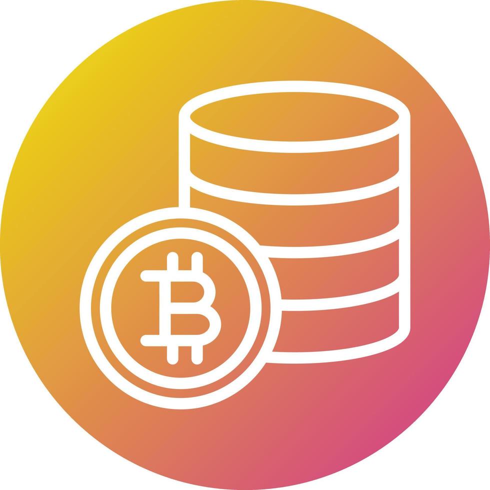 Bitcoin Vector Icon Design Illustration