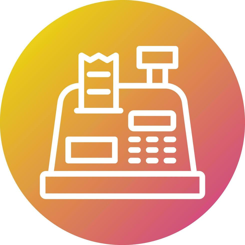 Cashier machine Vector Icon Design Illustration