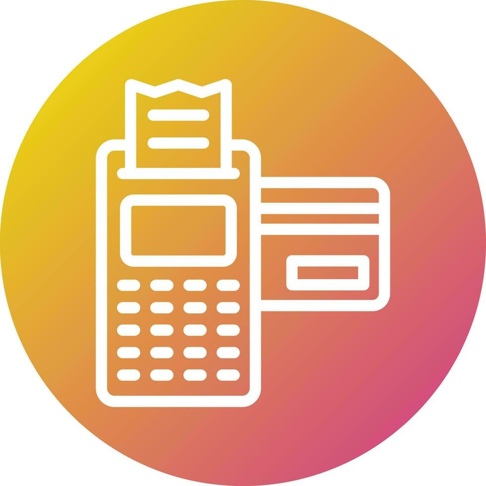 Credit machine Vector Icon Design Illustration