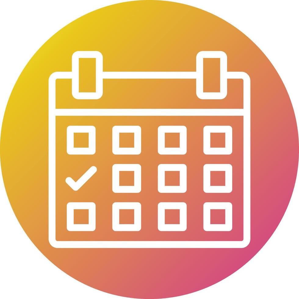 ilustración de diseño de icono de vector de calendario