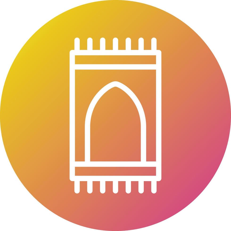 Sajadah Vector Icon Design Illustration