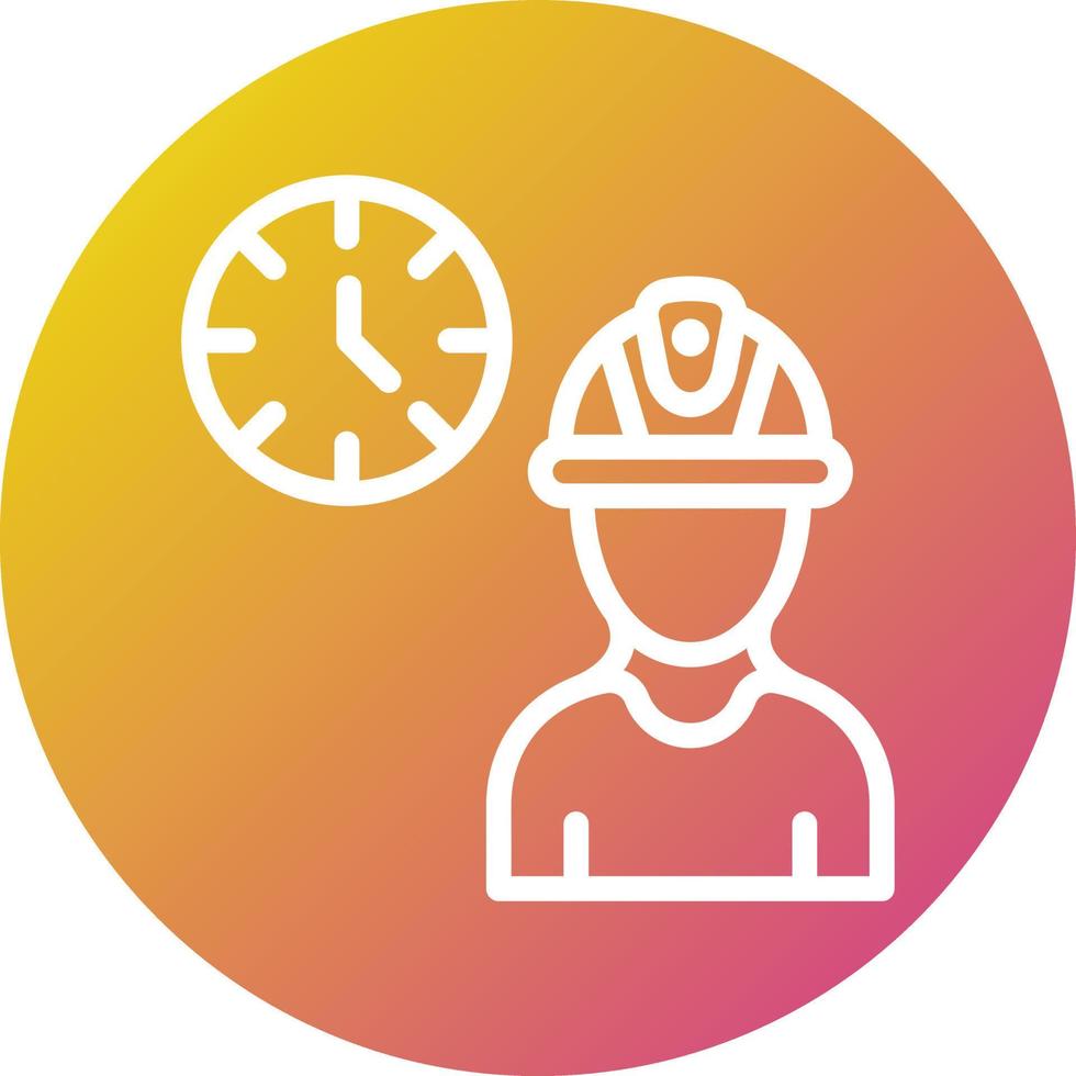 Working hours Vector Icon Design Illustration