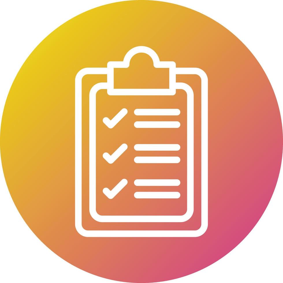 Checklist Vector Icon Design Illustration