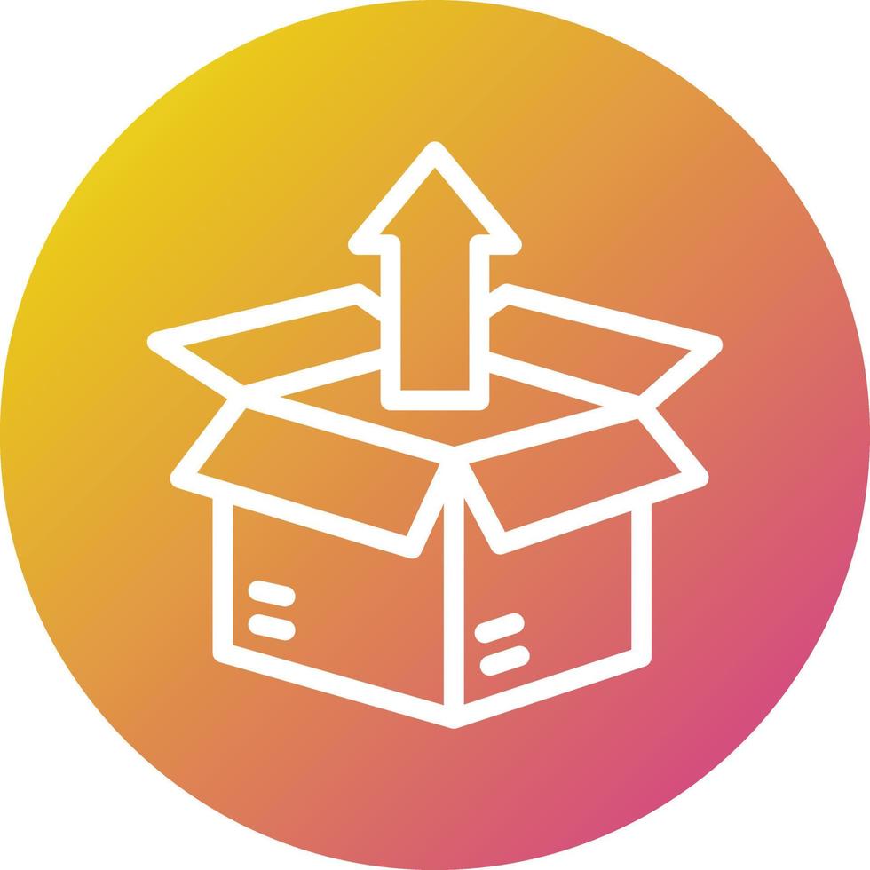 Unboxing Vector Icon Design Illustration