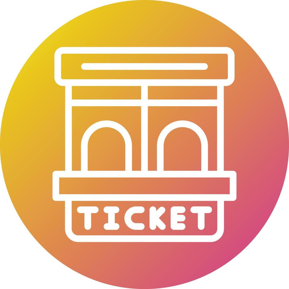 Ticket window Vector Icon Design Illustration