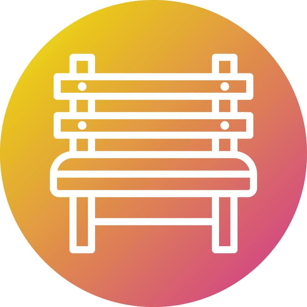 Bench Vector Icon Design Illustration