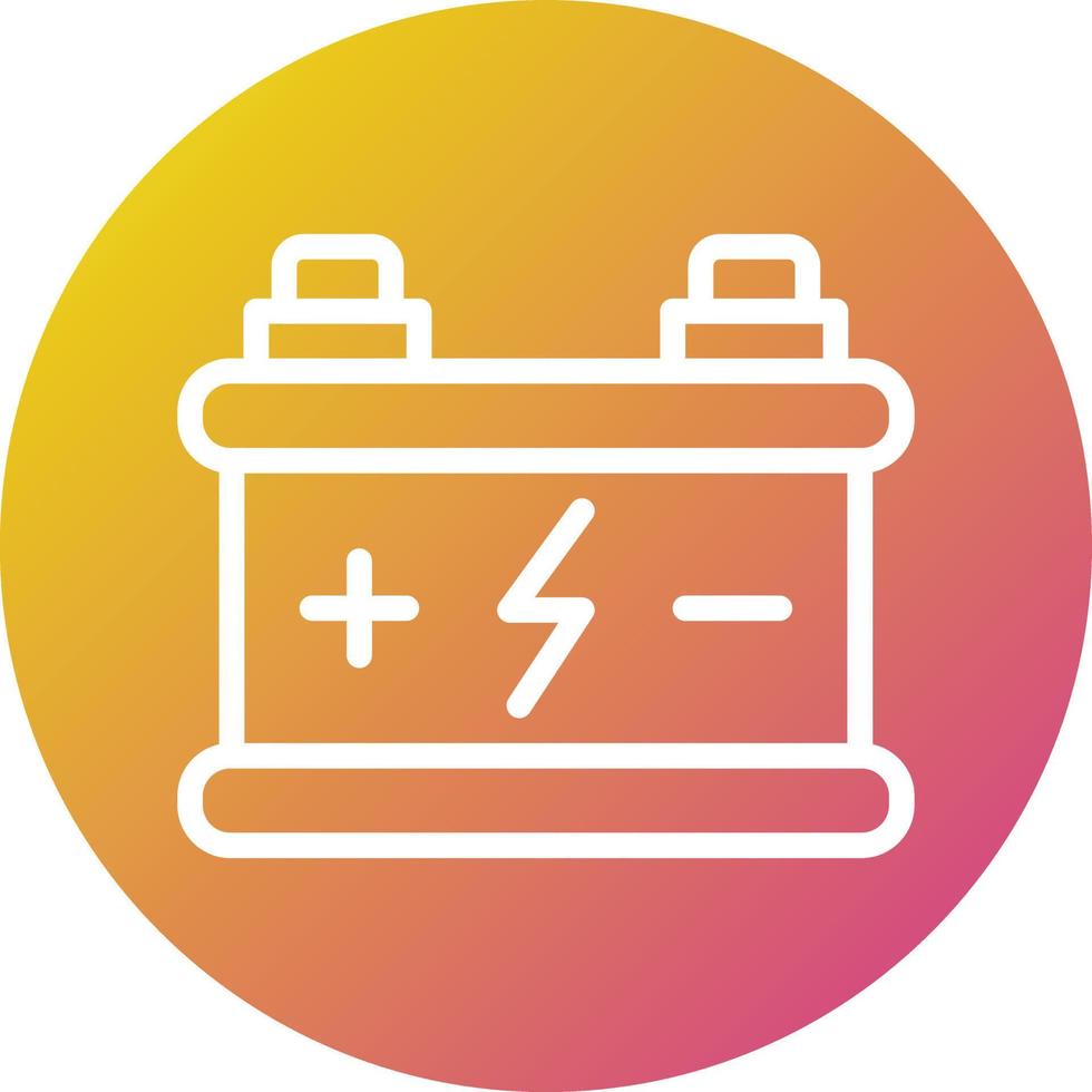 Car battery Vector Icon Design Illustration