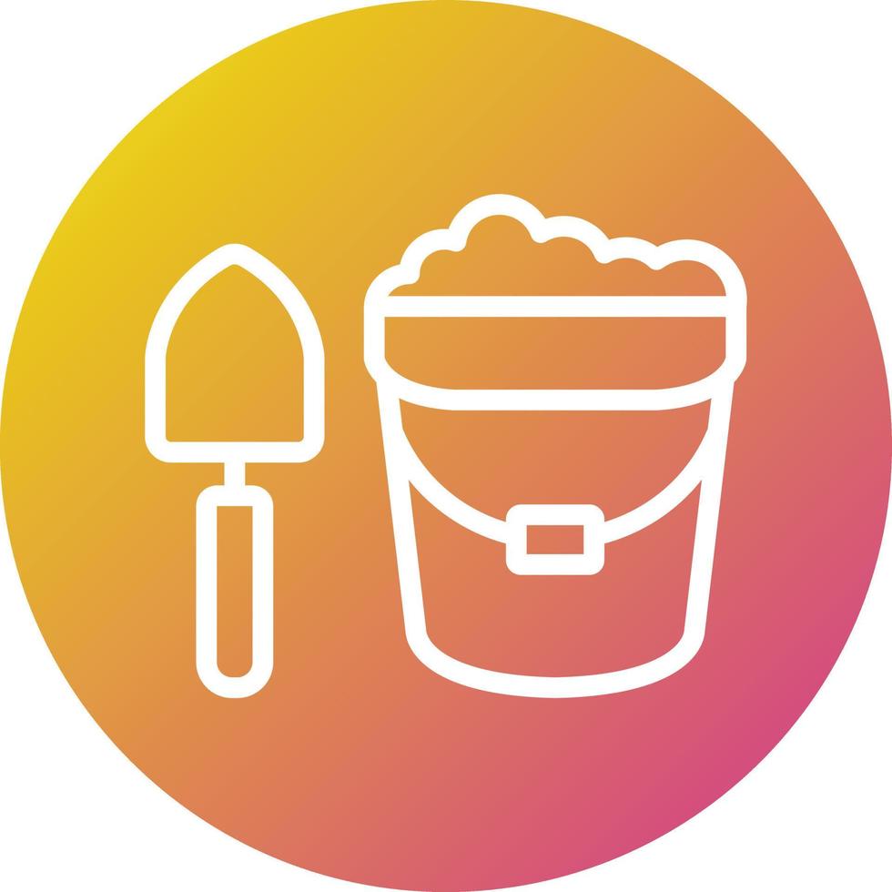 Sand bucket Vector Icon Design Illustration