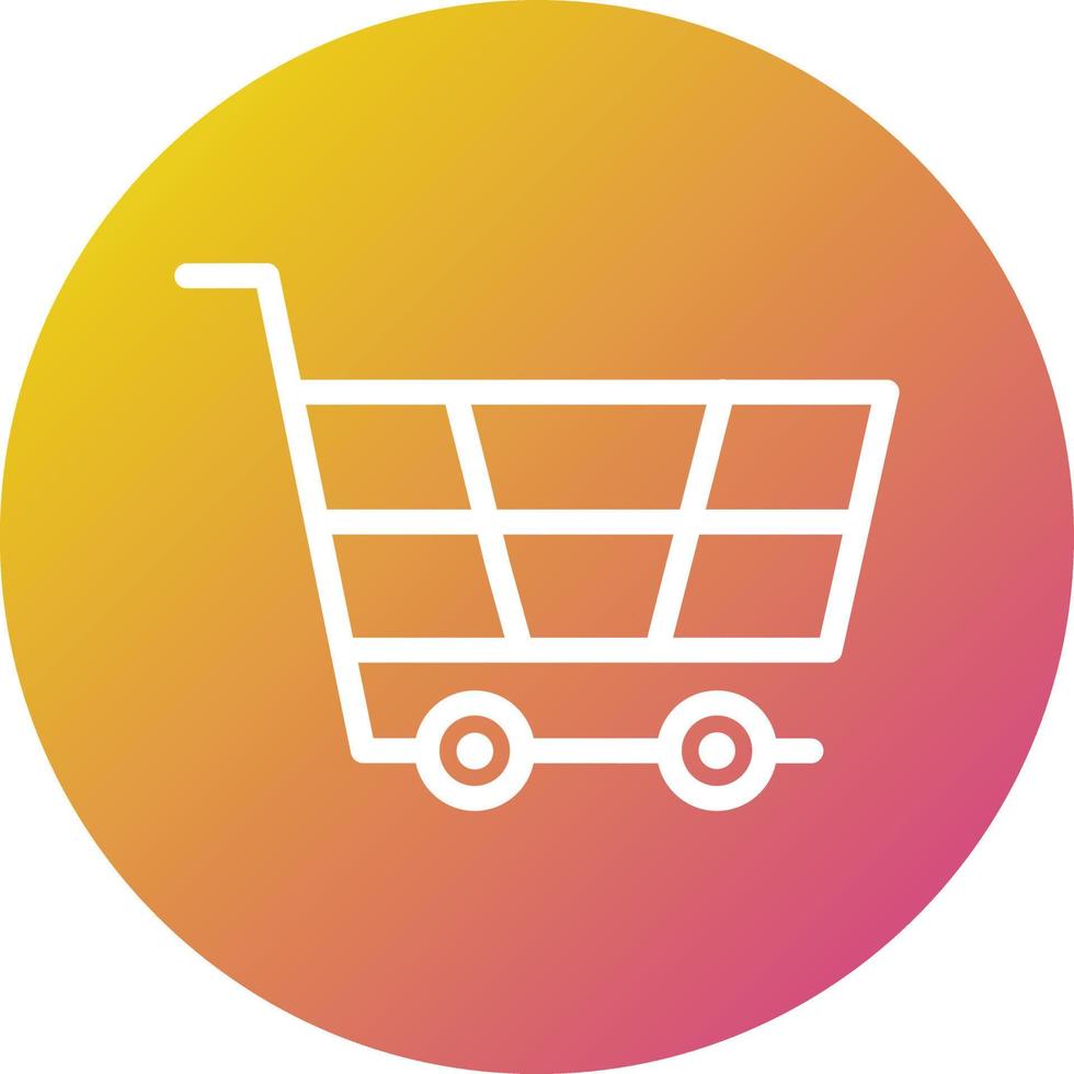 ilustración de diseño de icono de vector de carrito de compras